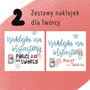 Pakiet dwóch zestawów Naklejek dla twórców!