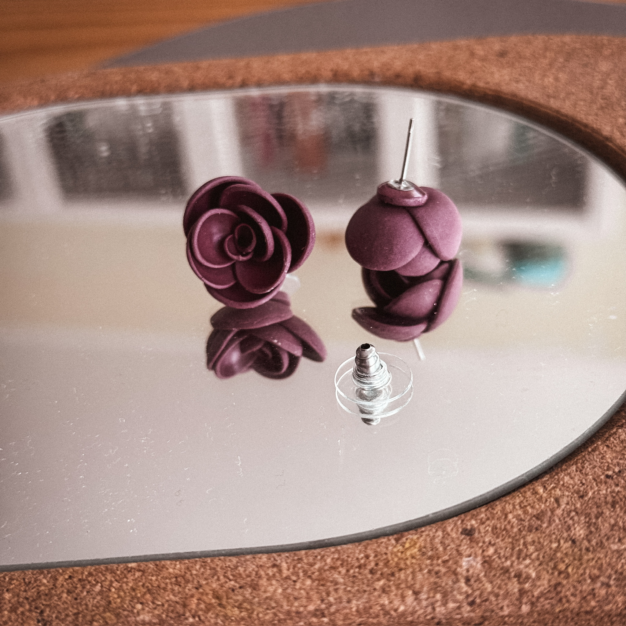 Rose Purple - kolczyki