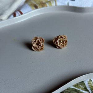 Eustoma Gold - kolczyki
